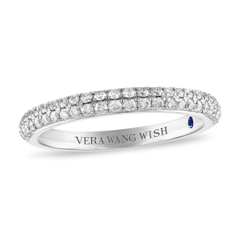 Vera Wang WISH Diamond Wedding Band 3/8 ct tw 14K White Gold