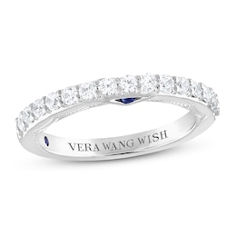 Vera Wang WISH Diamond Anniversary Ring 1/2 ct tw Round 14K White Gold