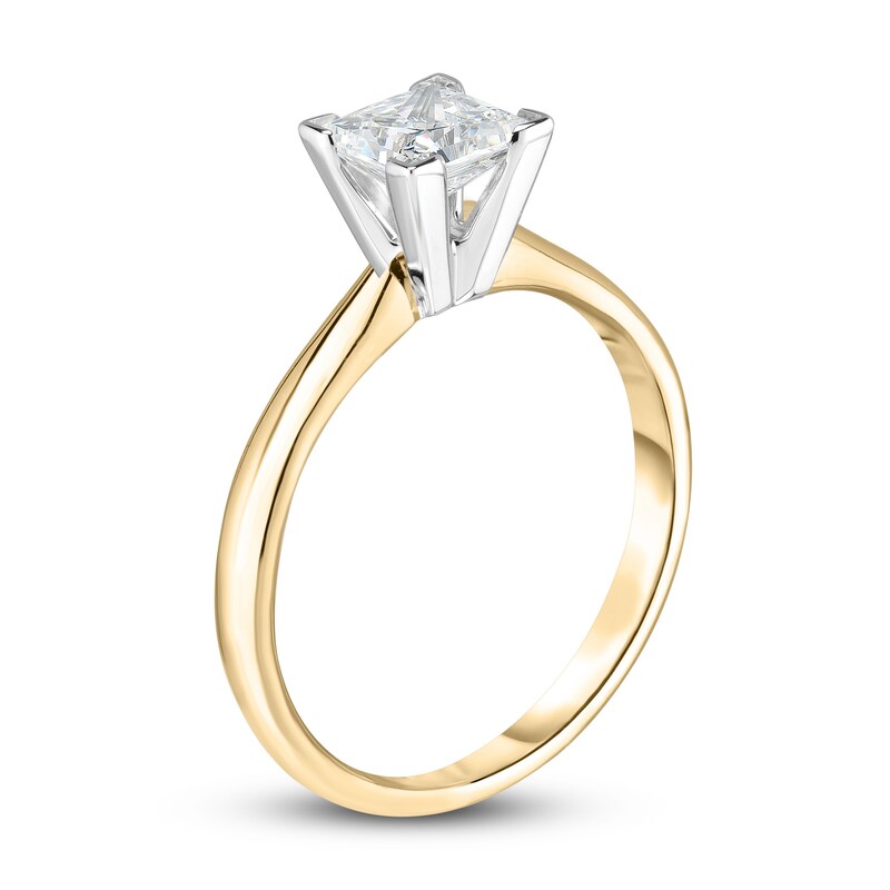 Main Image 2 of Diamond Solitaire Engagement Ring 3/8 ct tw Princess 14K Yellow Gold (I2/I)