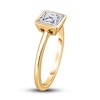 Thumbnail Image 1 of Diamond Solitaire Engagement Ring 3/4 ct tw Bezel-Set Princess 14K Yellow Gold (I2/I)
