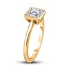 Thumbnail Image 1 of Diamond Solitaire Engagement Ring 3/4 ct tw Bezel-Set Princess 14K Yellow Gold (I2/I)