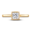 Thumbnail Image 2 of Diamond Solitaire Engagement Ring 3/4 ct tw Bezel-Set Princess 14K Yellow Gold (I2/I)