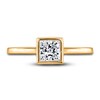 Thumbnail Image 3 of Diamond Solitaire Engagement Ring 3/4 ct tw Bezel-Set Princess 14K Yellow Gold (I2/I)