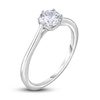 Thumbnail Image 2 of Diamond Cathedral Solitaire Engagement Ring 1/2 ct tw Round 14K White Gold (I2/I)