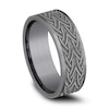 Thumbnail Image 2 of Grey Tantalum Stone Celtic Wedding Band 7.0mm