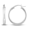 Thumbnail Image 2 of Polished Hoop Earrings 14K White Gold 25mm