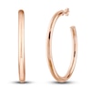 Thumbnail Image 0 of Polished Hoop Earrings 14K Rose Gold 50mm