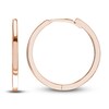 Thumbnail Image 1 of Polished Square Hoop Earrings 14K Rose Gold 18mm
