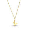 Thumbnail Image 2 of Butterfly Pendant Necklace 14K Yellow Gold 16"