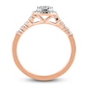 Thumbnail Image 1 of Diamond Engagement Ring 3/8 ct tw Round 14K Rose Gold