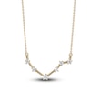 Thumbnail Image 1 of Diamond Libra Constellation Necklace 1/6 ct tw Round 14K Yellow Gold