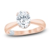 Pnina Tornai Lab-Created Diamond Engagement Ring 2-1/5 ct tw Oval/Round 14K Rose Gold