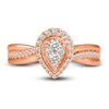 Diamond Engagement Ring 1/2 ct tw Round 10K Rose Gold
