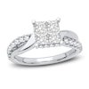 Thumbnail Image 0 of Diamond Engagement Ring 1-1/4 ct tw Princess/Round 14K White Gold