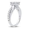 Thumbnail Image 2 of Diamond Engagement Ring 1-1/4 ct tw Princess/Round 14K White Gold