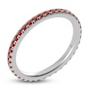 Thumbnail Image 2 of Juliette Maison Natural Garnet Eternity Ring 10K White Gold