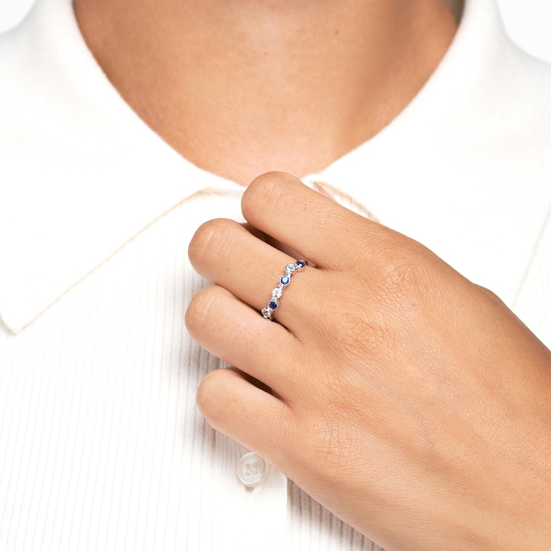 Main Image 3 of Juliette Maison Natural Aquamarine & Natural Pink Tourmaline Ring 10K Yellow Gold
