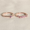 Thumbnail Image 4 of Juliette Maison Natural Garnet & Natural Blue Sapphire Ring 10K Yellow Gold