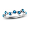 Thumbnail Image 1 of Juliette Maison Natural Blue Zircon Ring 10K White Gold