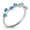 Thumbnail Image 2 of Juliette Maison Natural Blue Zircon Ring 10K White Gold