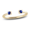 Thumbnail Image 1 of Juliette Maison Natural Blue Sapphire Cuff Ring 10K Yellow Gold