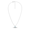Thumbnail Image 2 of Juliette Maison Natural Aquamarine Pendant Necklace 10K White Gold 18"