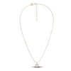 Thumbnail Image 1 of Juliette Maison Natural White Sapphire Pendant Necklace 10K Yellow Gold