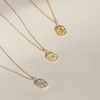 Thumbnail Image 4 of Juliette Maison Natural White Sapphire Pendant Necklace 10K Yellow Gold