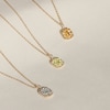 Thumbnail Image 3 of Juliette Maison Natural White Sapphire Pendant Necklace 10K Yellow Gold