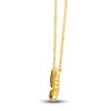 Thumbnail Image 2 of Le Vian Diamond Butterfly Necklace 1/4 ct tw Round Red/Yellow Enamel 14K Honey Gold 18"