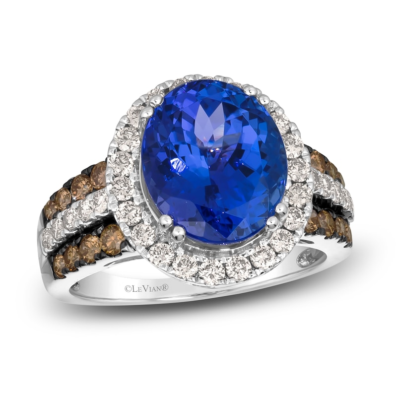 Main Image 1 of Le Vian Natural Tanzanite Ring 1 ct tw Diamonds 14K Vanilla Gold