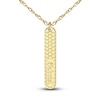 Thumbnail Image 1 of Engravable Bar Pendant Necklace Yellow Gold-Plated Sterling Silver 18"