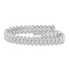 Thumbnail Image 1 of Lab-Grown Diamond Tennis Bracelet 16 ct tw Pear 14K White Gold 7.25"