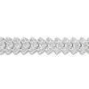 Lab-Created Diamond Bracelet 16 ct tw Pear 14K White Gold 7.25"