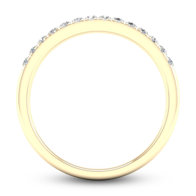 Main Image 4 of Diamond Wedding Band 1/4 ct tw Round 14K Yellow Gold