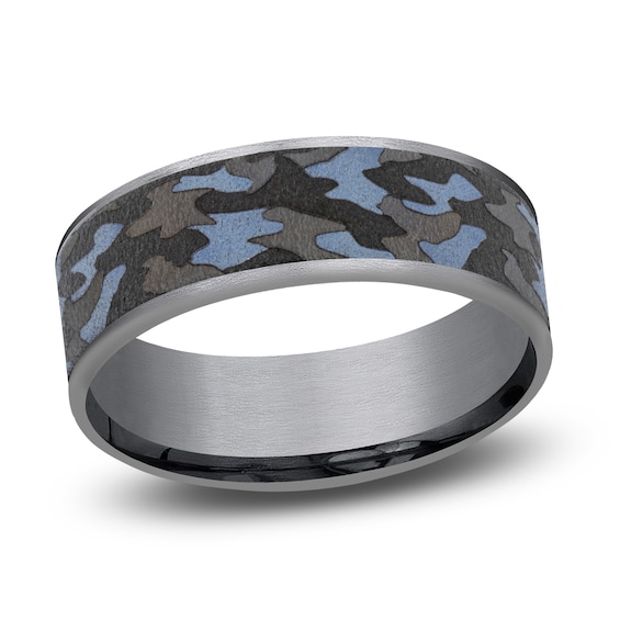 Men's Camo Wedding Band Tantalum 7.5mm Jared