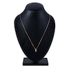 Thumbnail Image 2 of Diamond Pendant Necklace 1/2 ct tw Round/Oval 14K Rose Gold 18"