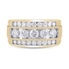 Thumbnail Image 1 of Men's Diamond Anniversary Ring 1-1/2 ct tw Round 14K Yellow Gold
