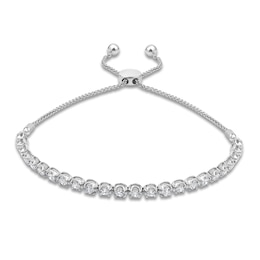 Lab-Grown Diamond Line Bolo Bracelet 2 ct tw 14K White Gold