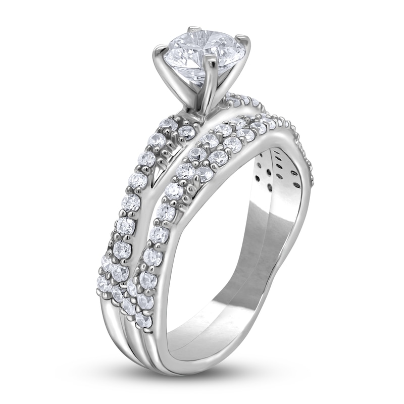 Main Image 2 of Diamond Bridal Set 1-1/4 ct tw 14K White Gold