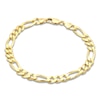 Thumbnail Image 1 of Solid Figaro Chain Bracelet 18K Yellow Gold 8.5" 6.9mm