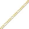 Thumbnail Image 2 of Solid Figaro Chain Bracelet 18K Yellow Gold 8.5" 6.9mm