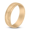 Thumbnail Image 2 of Leaf Milgrain Wedding Band 14K Yellow Gold 6mm