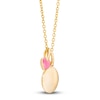 Thumbnail Image 2 of Children's Enamel Heart Engravable Necklace 14K Yellow Gold 13"