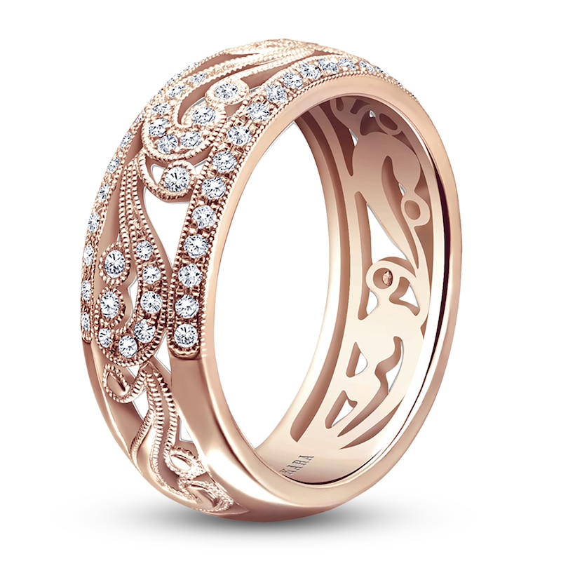 Main Image 2 of Kirk Kara Diamond Scroll Ring 3/8 ct tw 18K Rose Gold