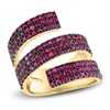Thumbnail Image 1 of LALI Jewels Natural Ruby Spiral Ring 14K Yellow Gold