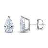 Thumbnail Image 1 of Pear-Shaped Lab-Grown Diamond Solitaire Stud Earrings 3 ct tw 14K White Gold (F/SI2)