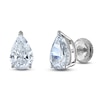 Thumbnail Image 1 of Pear-Shaped Lab-Created Diamond Solitaire Stud Earrings 3 ct tw 14K White Gold (F/SI2)