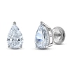 Thumbnail Image 2 of Pear-Shaped Lab-Grown Diamond Solitaire Stud Earrings 3 ct tw 14K White Gold (F/SI2)