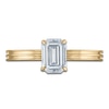 Thumbnail Image 3 of Certified Emerald Diamond Solitaire Engagement Ring 1 ct tw 14K Yellow Gold (I/I1)